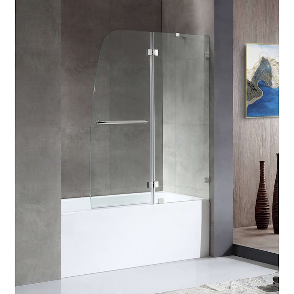Anzzi Right Drain Tub in White With 48 x 58 in. Tub Door in Chrome, 5 ft. SD1101CH-3260R - main